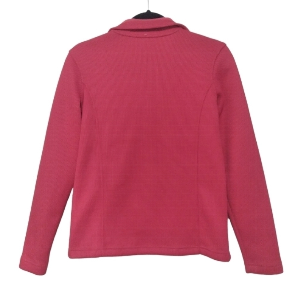 Izod Red Zip Up Fleece Jacket with Pockets - Picture 4 of 9